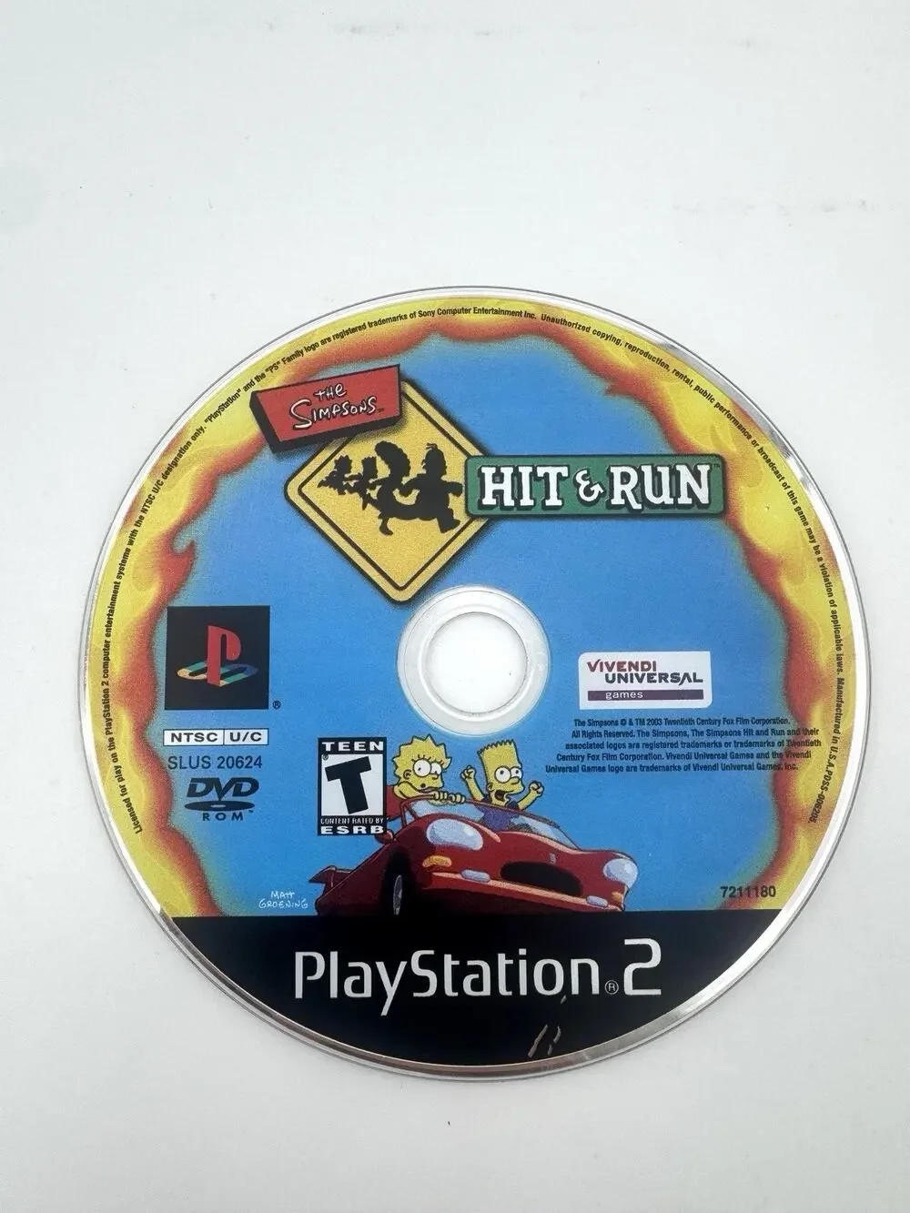 The Simpsons: Hit & Run (PlayStation 2) Disc Only